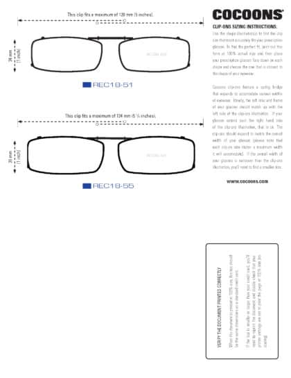 Rectangle Clip-Ons : Cocoons Fitovers Europe